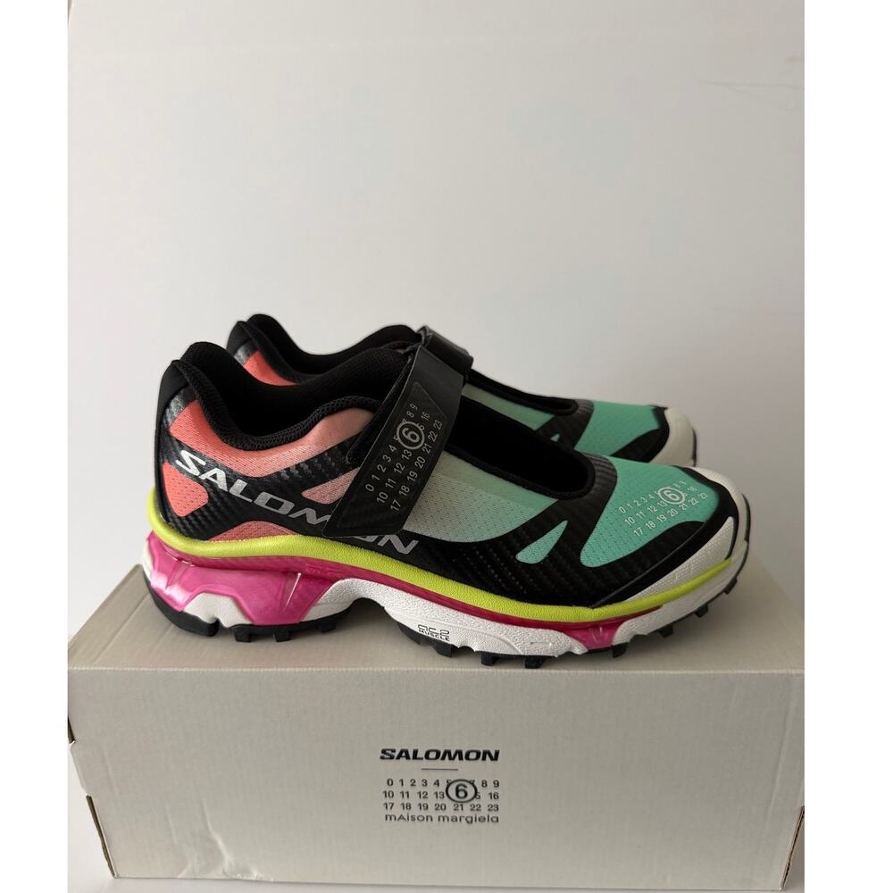 MM6 Maison Margiela x Salomon XT-Mary Jane Sz US 7.5 Ginger Electric Green Pink